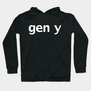 Gen Y Minimal Typography Hoodie